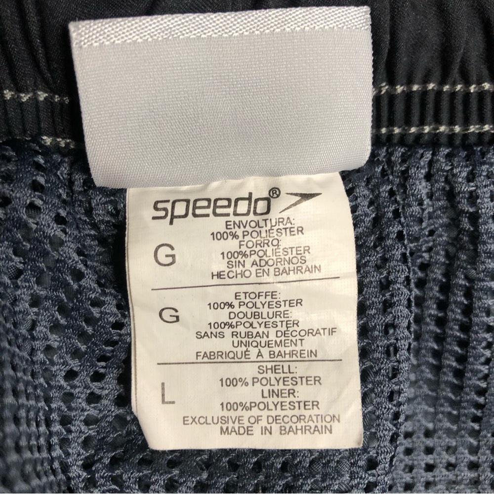 Large Gray mens Speedo swim trunks size LARGE - Picture 7 of 10